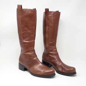NINE WEST Leather Riding Boots